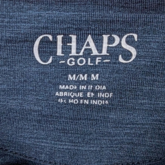 Chaps Golf medium polo in blue like new - Picture 3 of 10